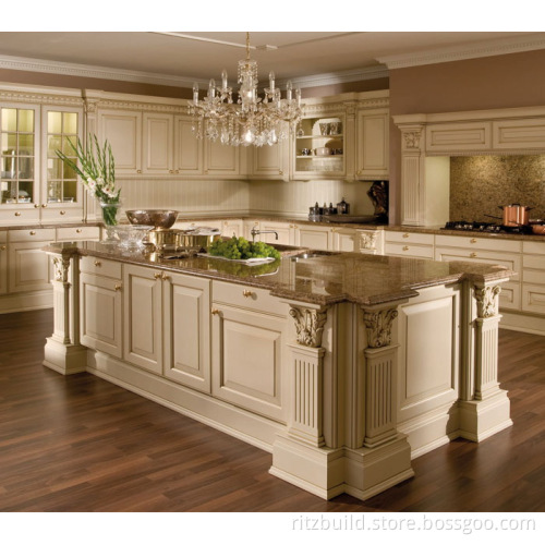 Kitchen Furniture Luxury Solid Wood Kitchen Cabinet